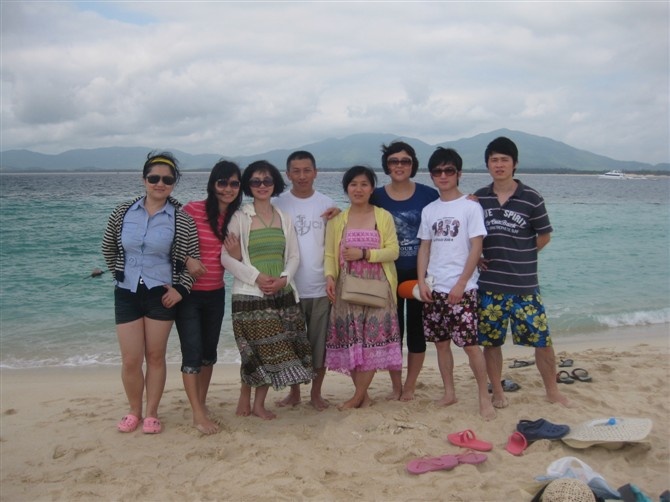 The company trip in 2010 in Hainan