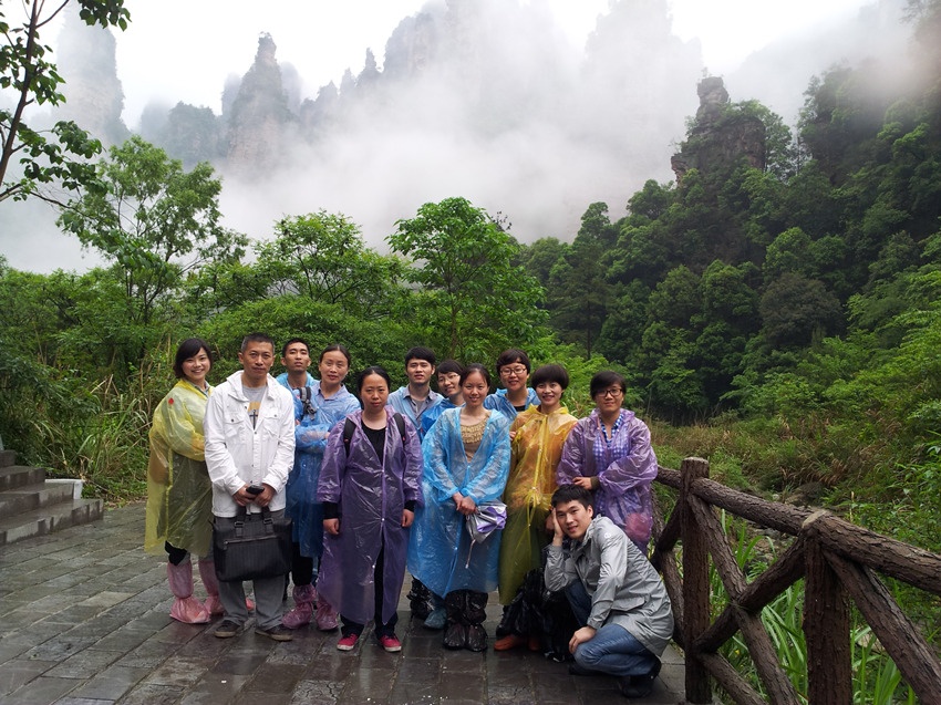 The sales company organized group travel